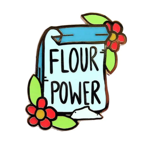 Jubly-Umph - Flour Power Enamel Pin - 20th Century Artifacts