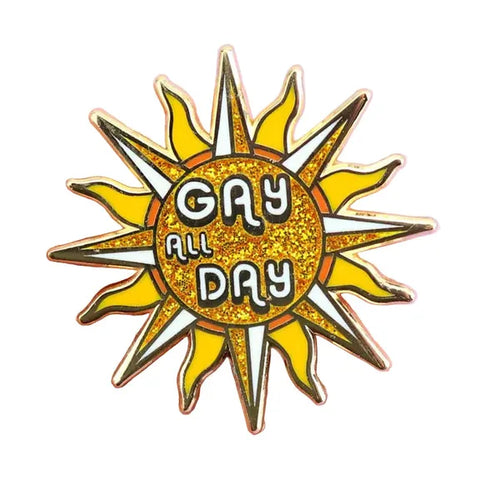 Jubly-Umph - Gay All Day Enamel Pin - 20th Century Artifacts