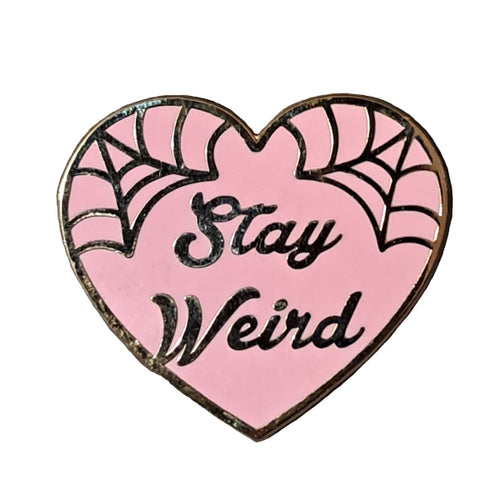 Jubly-Umph - Stay Weird Pink Enamel Pin - 20th Century Artifacts