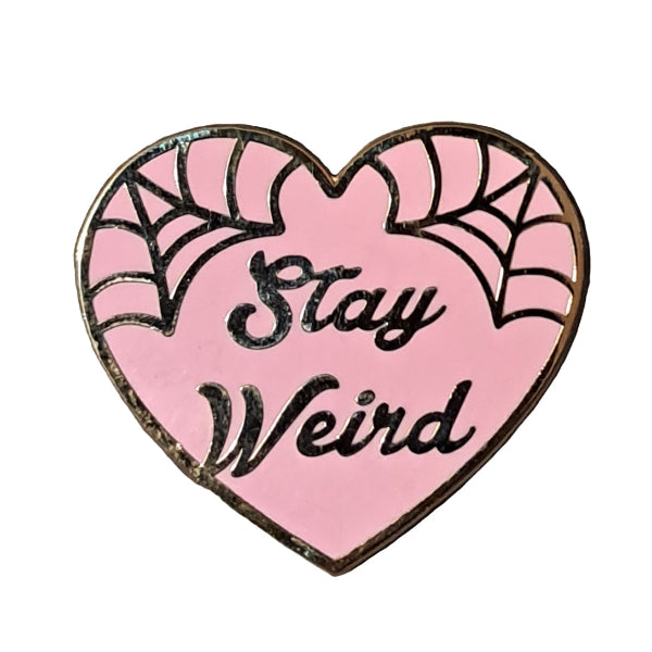 Jubly-Umph - Stay Weird Pink Enamel Pin - 20th Century Artifacts
