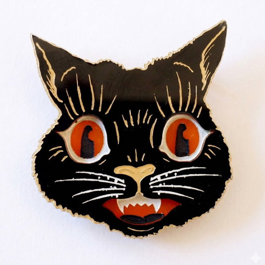 Kirbee Lawler - Vintage Halloween Cat Brooch (2016) - 20th Century Artifacts