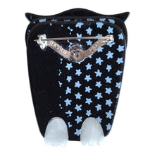 Load image into Gallery viewer, Lea Stein, Paris - Buba Owl Brooch - 20th Century Artifacts