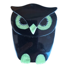 Load image into Gallery viewer, Lea Stein, Paris - Buba Owl Brooch - 20th Century Artifacts