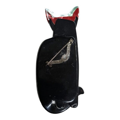 Lea Stein, Paris - Quarrelsome Cat Brooch - 20th Century Artifacts
