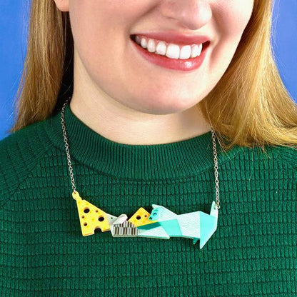 Erstwilder - Origami - Cat and Mouse Necklace