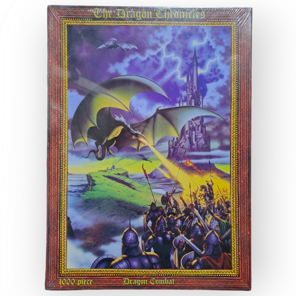 The Dragon Chronicles 1000 Piece Jigsaw - Dragon Combat - 20th Century Artifacts