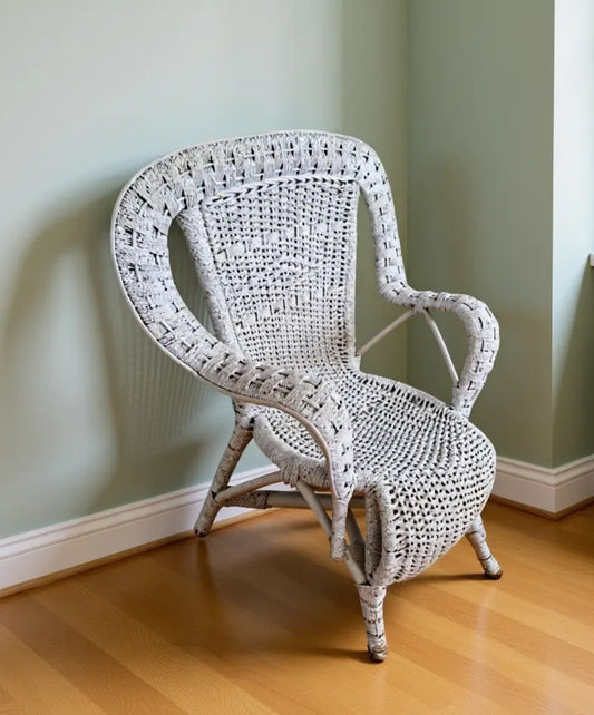 Wicker Arm Chair - 20th Century Artifacts