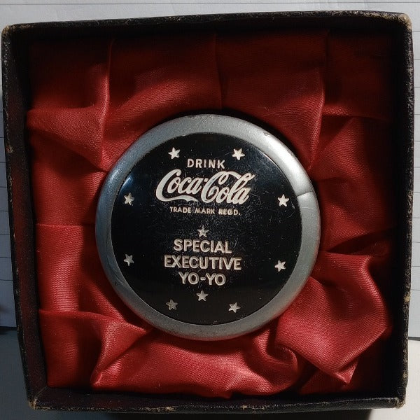 Coca-Cola Special Executive Black and Silver Yo-Yo 1967 - 20th Century Artifacts