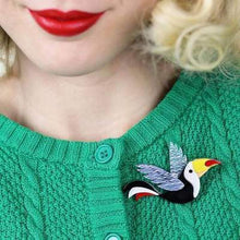 Load image into Gallery viewer, Conrad Cool Beak Toucan Brooch (2017) - 20th Century Artifacts