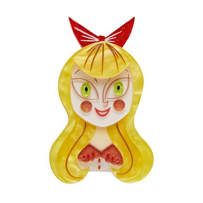 Erstwilder - A Curiouser & Curiouser Alice Brooch - 20th Century Artifacts