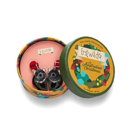 Erstwilder - A Devilish Christmas Tasmanian Devil Earrings (2021) - 20th Century Artifacts