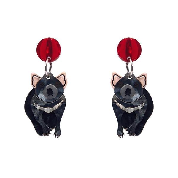 Erstwilder - A Devilish Christmas Tasmanian Devil Earrings (2021) - 20th Century Artifacts