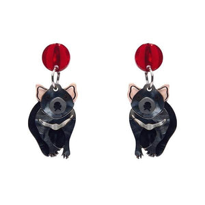 Erstwilder - A Devilish Christmas Tasmanian Devil Earrings - 20th Century Artifacts