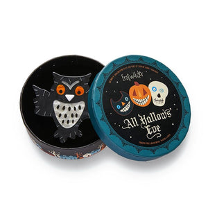 Erstwilder - A Halloween Hoot Brooch - 20th Century Artifacts