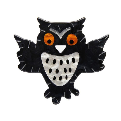 Erstwilder - A Halloween Hoot Brooch - 20th Century Artifacts