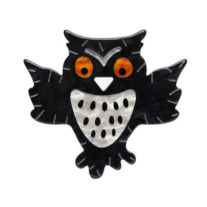 Erstwilder - A Halloween Hoot Brooch - 20th Century Artifacts