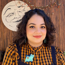 Load image into Gallery viewer, Erstwilder - A Most Ghostly Kitty GITD Brooch - 20th Century Artifacts