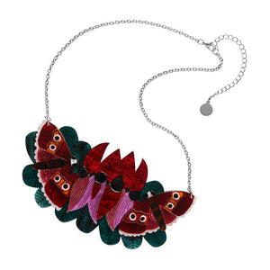 Erstwilder - A Moth Amongst the Desert Peas Necklace (Jocelyn Proust) - 20th Century Artifacts