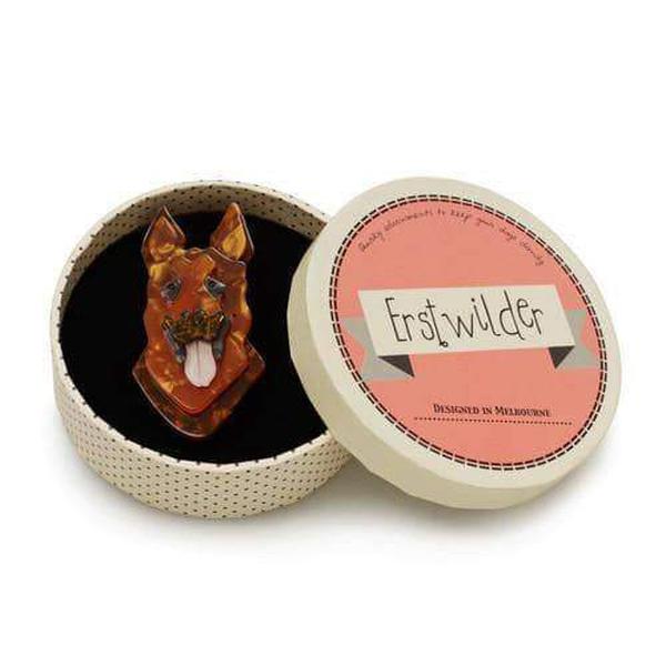 Erstwilder - Abbey Alsatian Brooch (2015) - 20th Century Artifacts