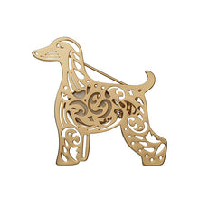 Load image into Gallery viewer, Erstwilder - Ainslee the Afghan Hound Perfume Brooch - 20th Century Artifacts