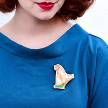 Load image into Gallery viewer, Erstwilder - Ancient Movements Irish Harp Brooch (2020) - 20th Century Artifacts