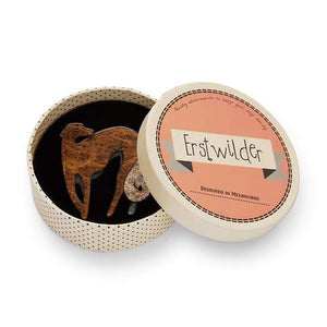 Erstwilder - Autumnal Symphony Greyhound Brooch (2019) - 20th Century Artifacts