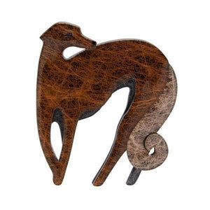 Erstwilder - Autumnal Symphony Greyhound Brooch (2019) - 20th Century Artifacts