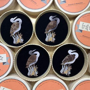 Erstwilder - Avian Adore Heron Brooch (2019) - 20th Century Artifacts