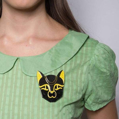 Erstwilder - Bast from the Past Cat Brooch (2017) - 20th Century Artifacts