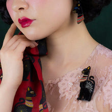 Load image into Gallery viewer, Erstwilder - Bastet the Protector Brooch - 20th Century Artifacts