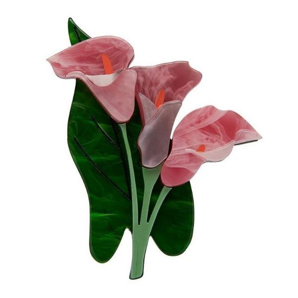 Erstwilder - Beauty Blooms Calla Lily Brooch (2020) pink - 20th Century Artifacts