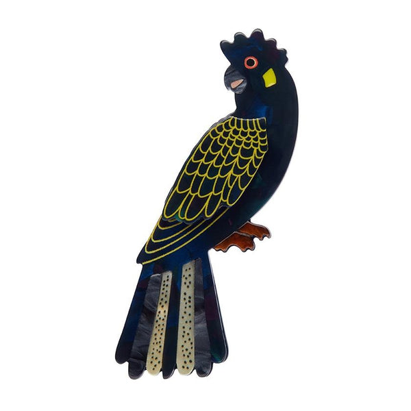 Erstwilder - Bella the Black Cockatoo Brooch (Jocelyn Proust) - 20th Century Artifacts