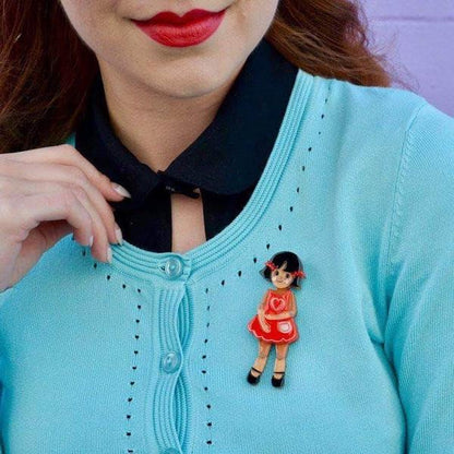 Erstwilder - Bendy Wendy Doll Brooch (2018) - 20th Century Artifacts