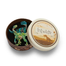 Load image into Gallery viewer, Erstwilder - Bloody Rapt Velociraptor Brooch (green) - 20th Century Artifacts