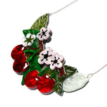 Load image into Gallery viewer, Erstwilder - Blossoming Cherries Statement Necklace - 20th Century Artifacts