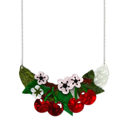 Erstwilder - Blossoming Cherries Statement Necklace - 20th Century Artifacts