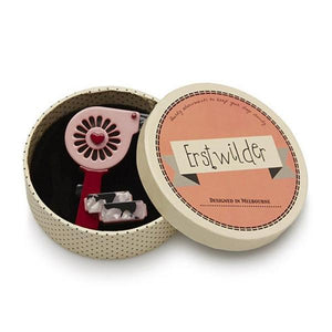 Erstwilder - Blown Away Hairdryer Brooch (2016) - 20th Century Artifacts