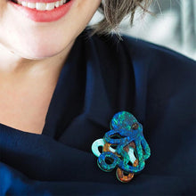 Load image into Gallery viewer, Erstwilder - Blue Blood Octopus Brooch - 20th Century Artifacts