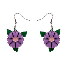 Load image into Gallery viewer, Erstwilder - Blue Blooms Drop Earrings - 20th Century Artifacts