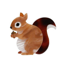 Load image into Gallery viewer, Erstwilder - Bright-Eyed and Bushy Tailed Squirrel Brooch (2020) - 20th Century Artifacts