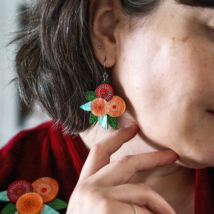 Erstwilder - Brilliant Blossoms Flowering Gum Drop Earrings (Jocelyn Proust) - 20th Century Artifacts