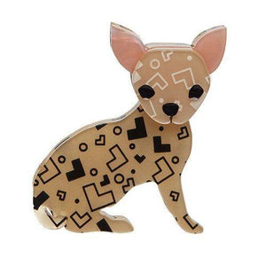 Erstwilder - Bruiser Bow Wow Chihuahua Brooch - 20th Century Artifacts