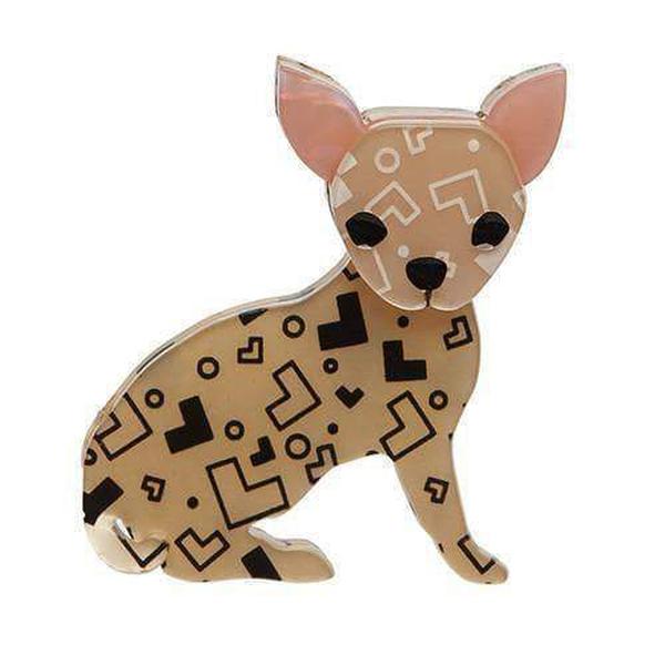 Erstwilder - Bruiser Bow Wow Chihuahua Brooch - 20th Century Artifacts