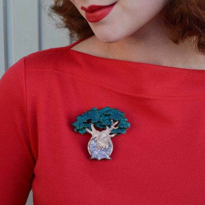 Erstwilder - Bulbous Baobab Tree Brooch (2018) - 20th Century Artifacts