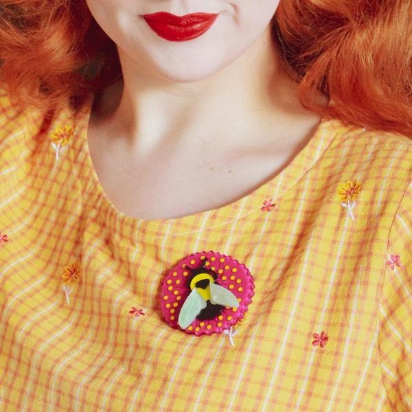 Erstwilder - Bumblebee Burrower Brooch (2019) - 20th Century Artifacts