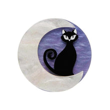 Load image into Gallery viewer, Erstwilder - Cara the Halloween Kitty Mini Brooch - 20th Century Artifacts