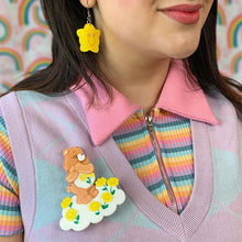 Load image into Gallery viewer, Erstwilder - Care Bears Feeling Friendly Brooch - 20th Century Artifacts