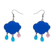 Load image into Gallery viewer, Erstwilder - Care Bears Grumpy Bear™ Cloud Earrings - 20th Century Artifacts