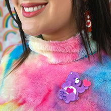 Load image into Gallery viewer, Erstwilder - Care Bears Harmony Bear Brooch - 20th Century Artifacts