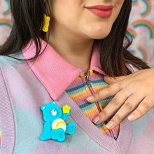 Load image into Gallery viewer, Erstwilder - Care Bears Make a Wish Brooch - 20th Century Artifacts